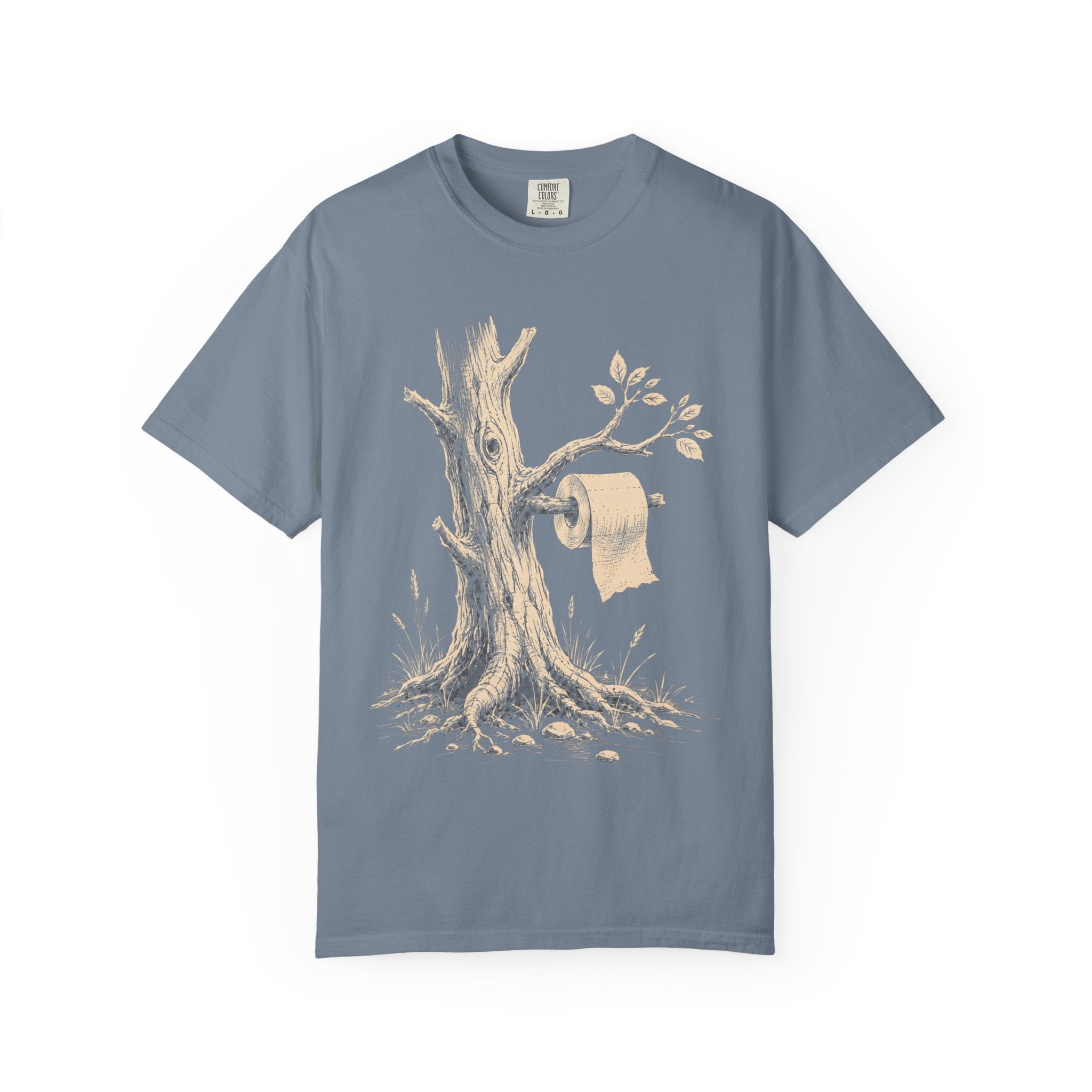 Toilet Tree — Funny Camping Outdoor Humor Sketch Tee