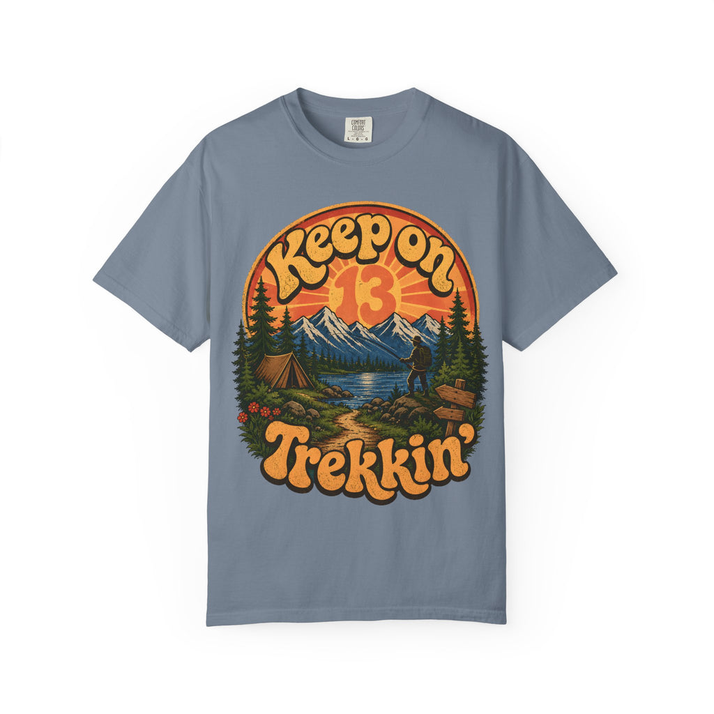 Keep On Trekkin' — Retro 70s Hiking and Camping Tee