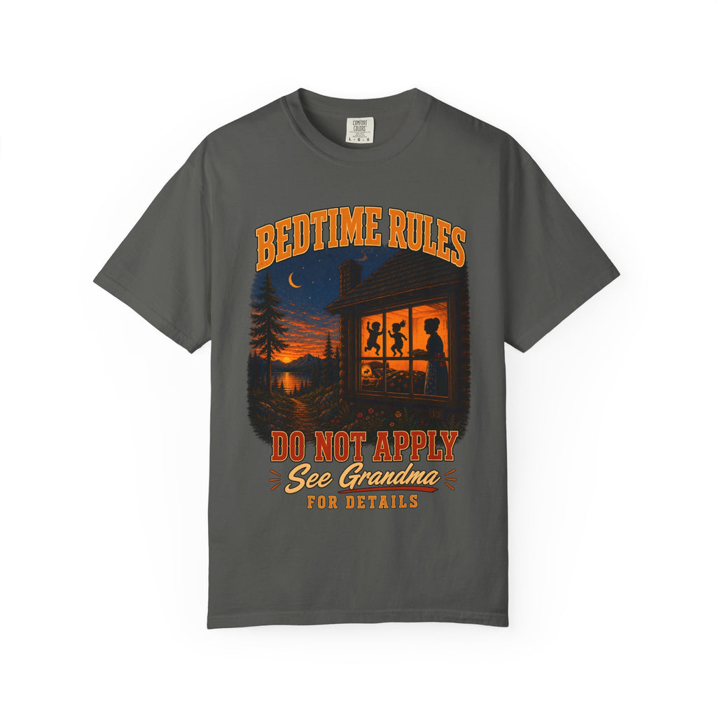 Bedtime Rules Do Not Apply See Grandma for Details — Camping Tee