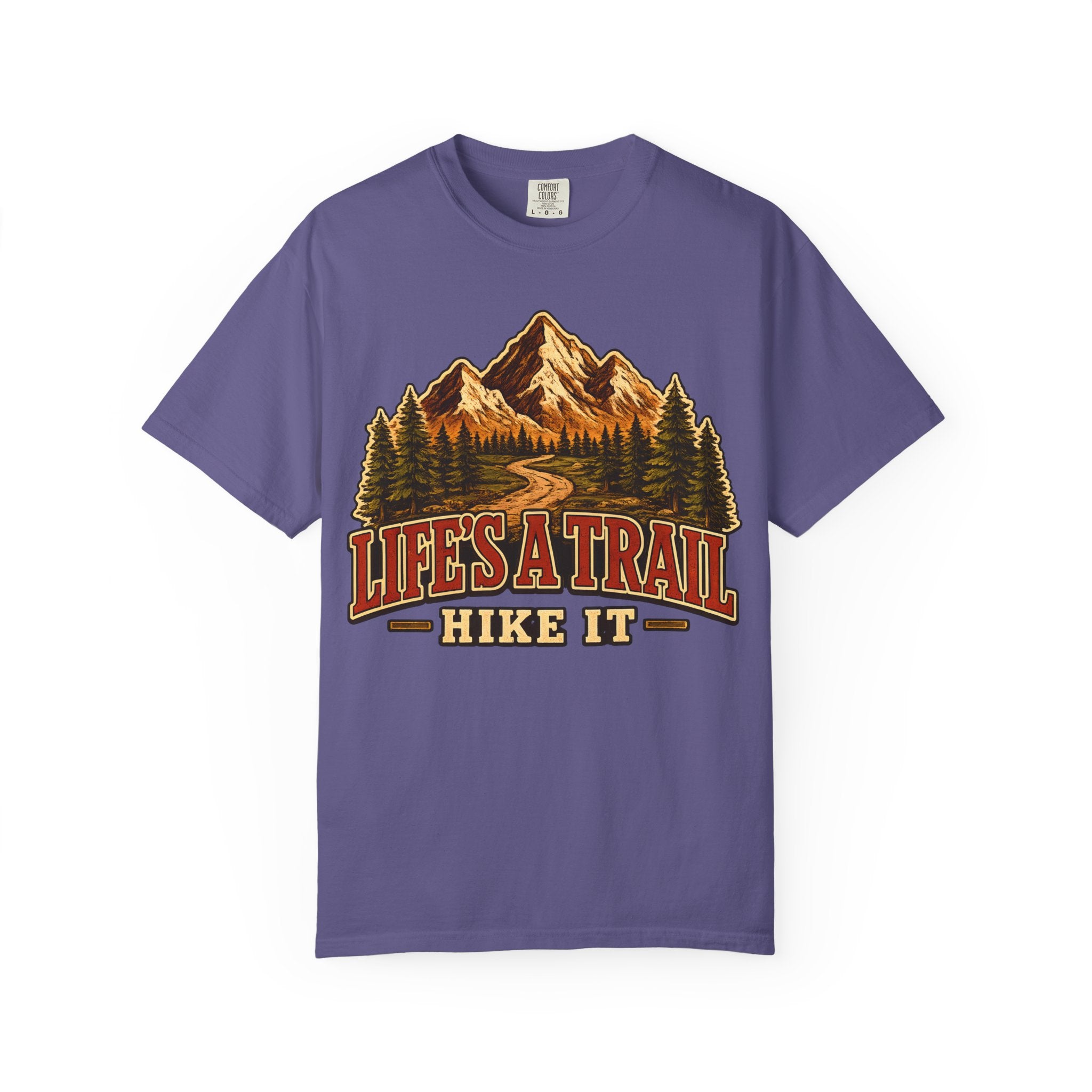 Life's a Trail Hike It — Vintage Mountain Hiking Outdoor Tee