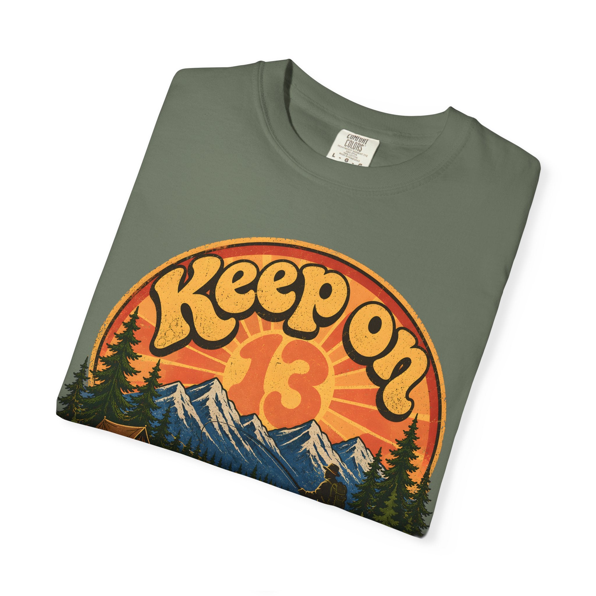 Keep On Trekkin' — Retro 70s Hiking and Camping Tee