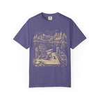 Lakeside Dock — Vintage Lake Cabin and Canoe Sketch Tee