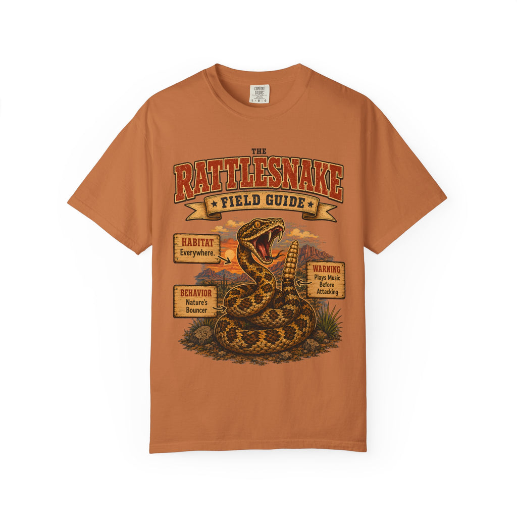 Rattlesnake Field Guide - Plays Music Before Attacking Tee