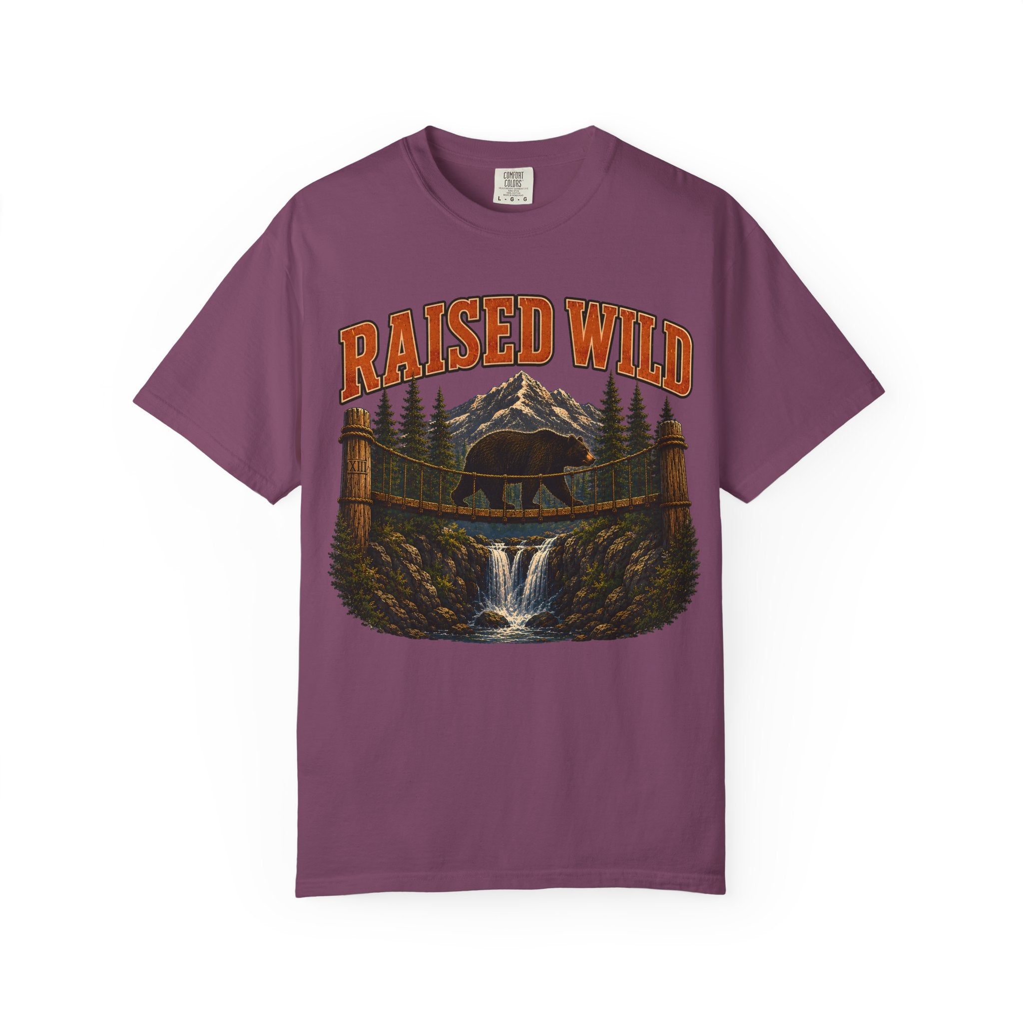 Raised Wild Vintage Outdoor Bear Shirt — Nature Graphic Tee