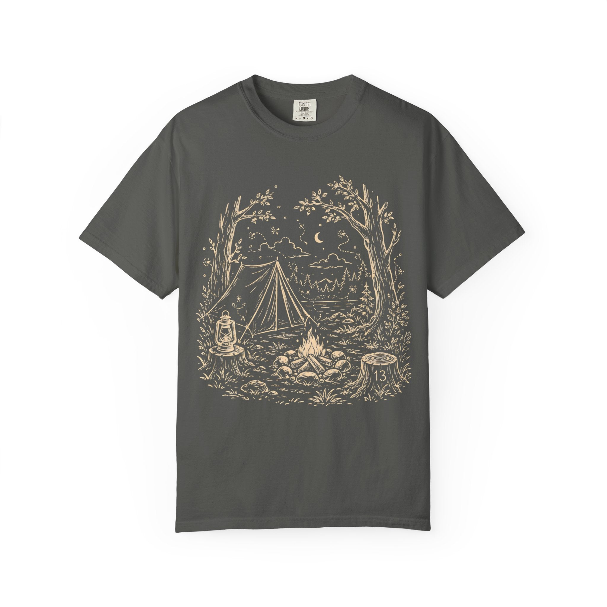 Firefly Campsite at Night T-Shirt