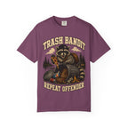 Trash Bandit Repeat Offender — Funny Raccoon Camping Tee