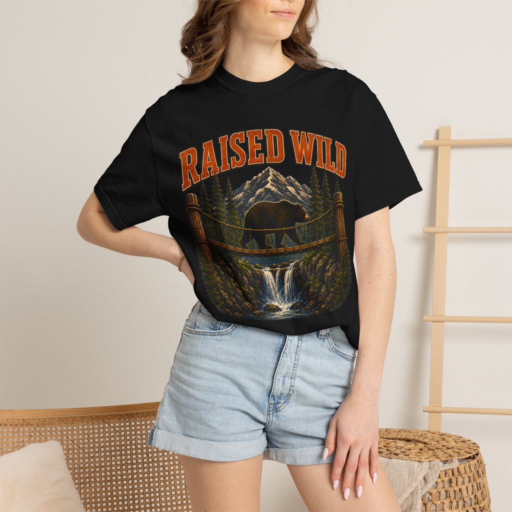 Raised Wild Vintage Outdoor Bear Shirt — Nature Graphic Tee