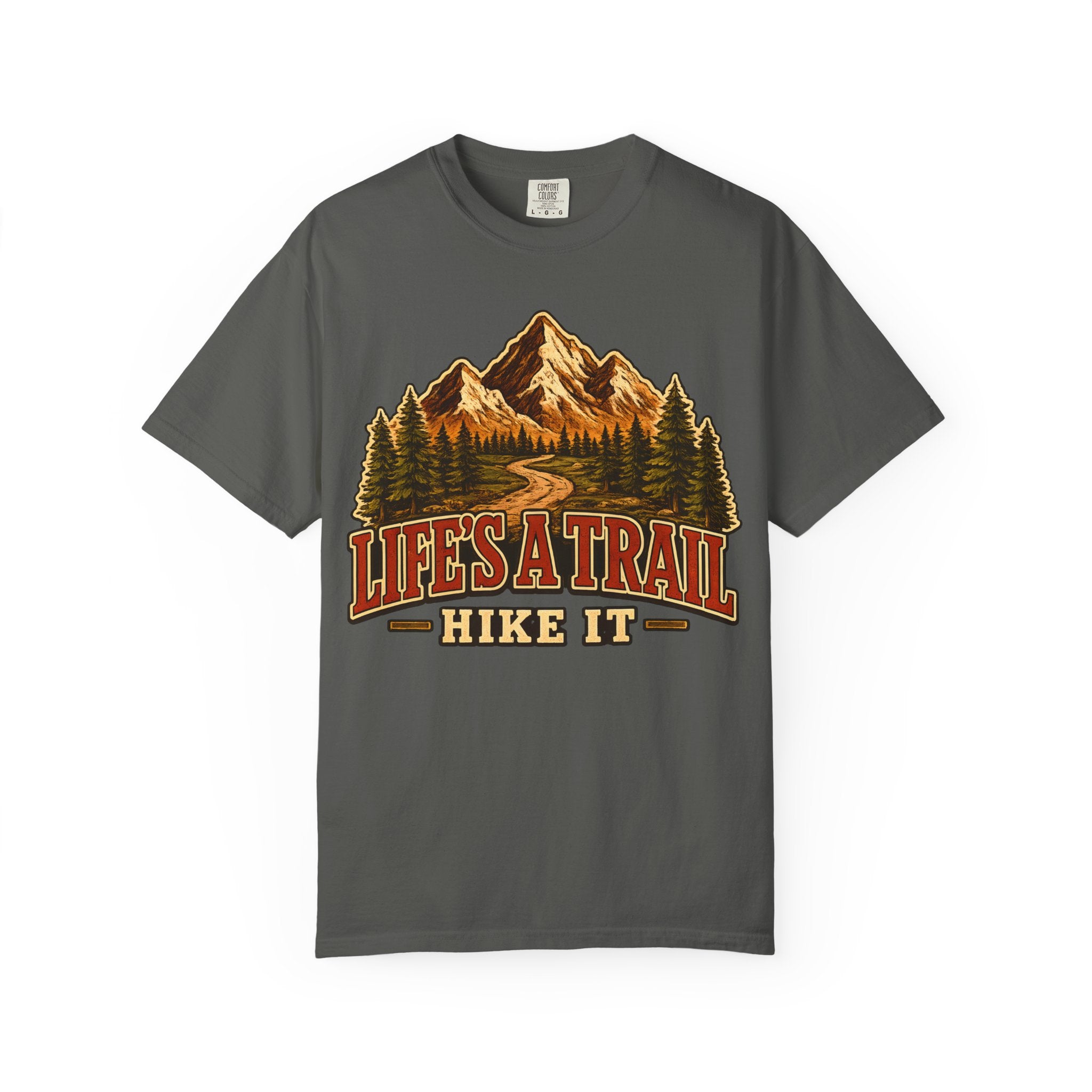Life's a Trail Hike It — Vintage Mountain Hiking Outdoor Tee