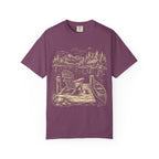 Lakeside Dock — Vintage Lake Cabin and Canoe Sketch Tee