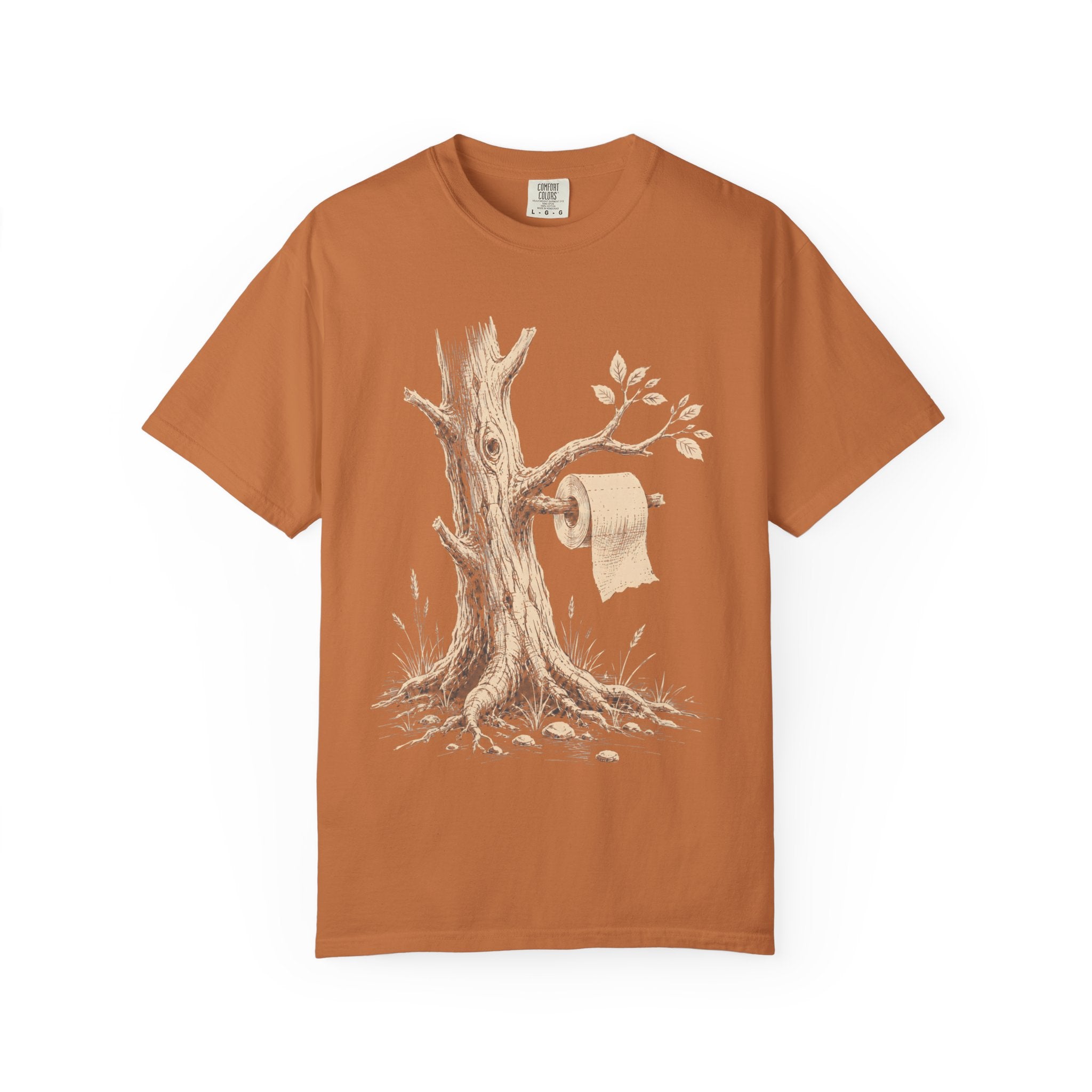 Toilet Tree — Funny Camping Outdoor Humor Sketch Tee