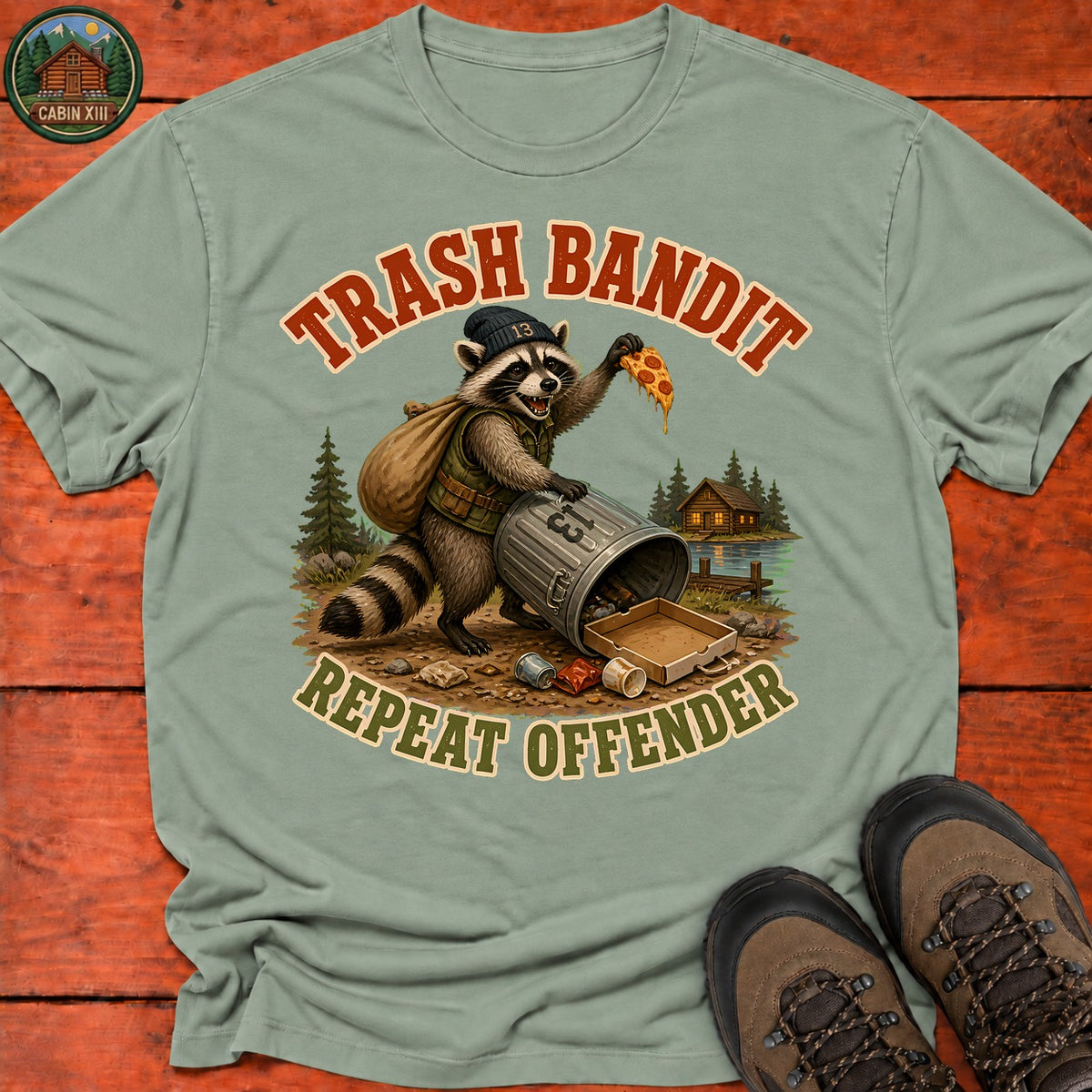 Trash Bandit T-Shirt — Sage