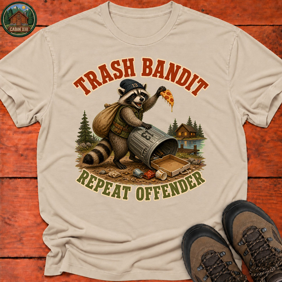 Trash Bandit T-Shirt — Sand