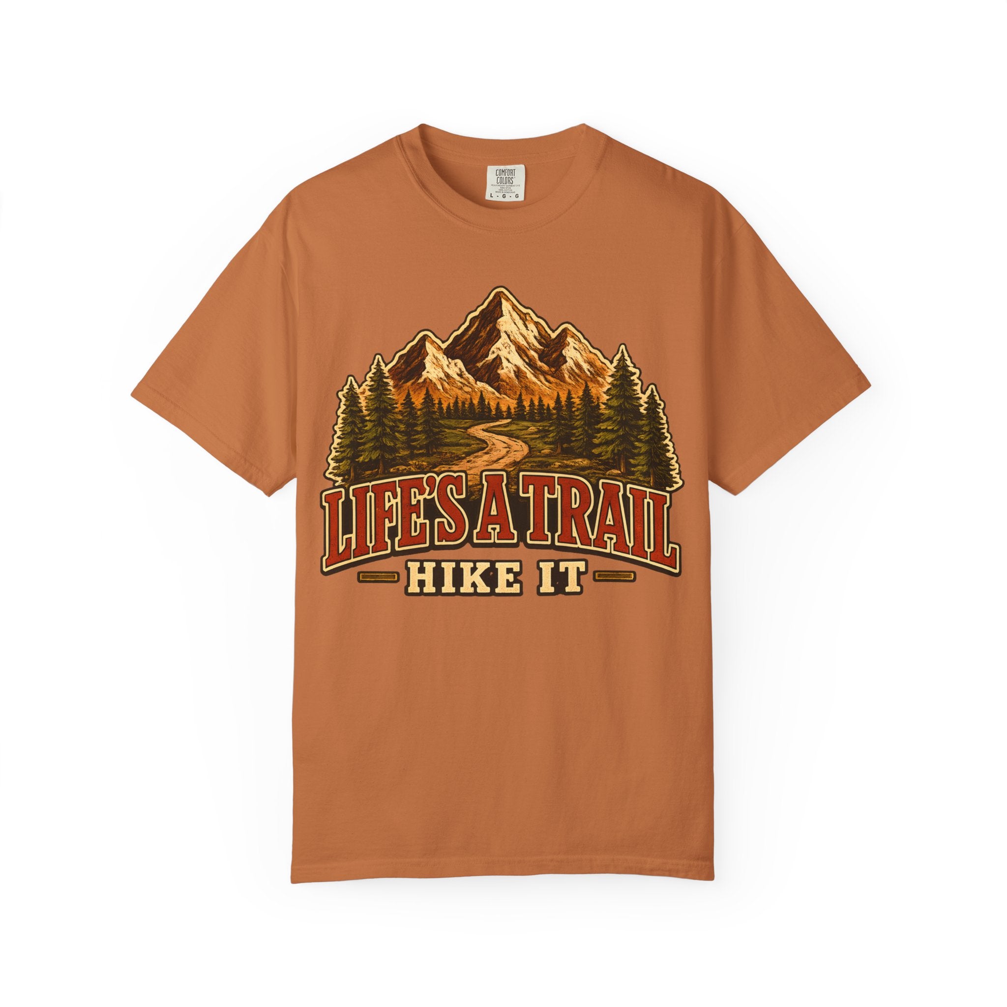 Life's a Trail Hike It — Vintage Mountain Hiking Outdoor Tee
