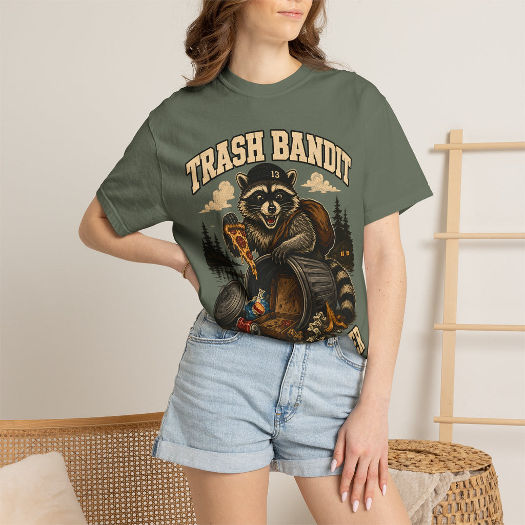 Trash Bandit Repeat Offender — Funny Raccoon Camping Tee
