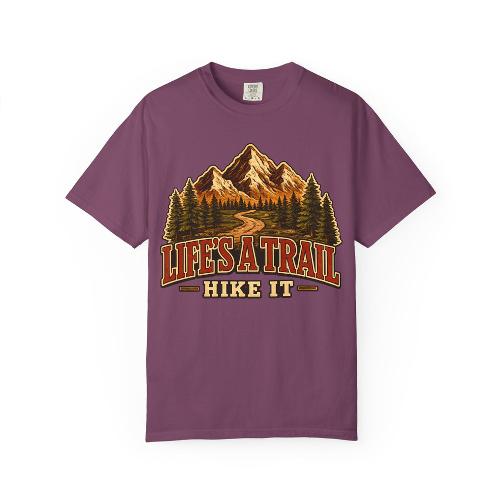 Life's a Trail Hike It — Vintage Mountain Hiking Outdoor Tee