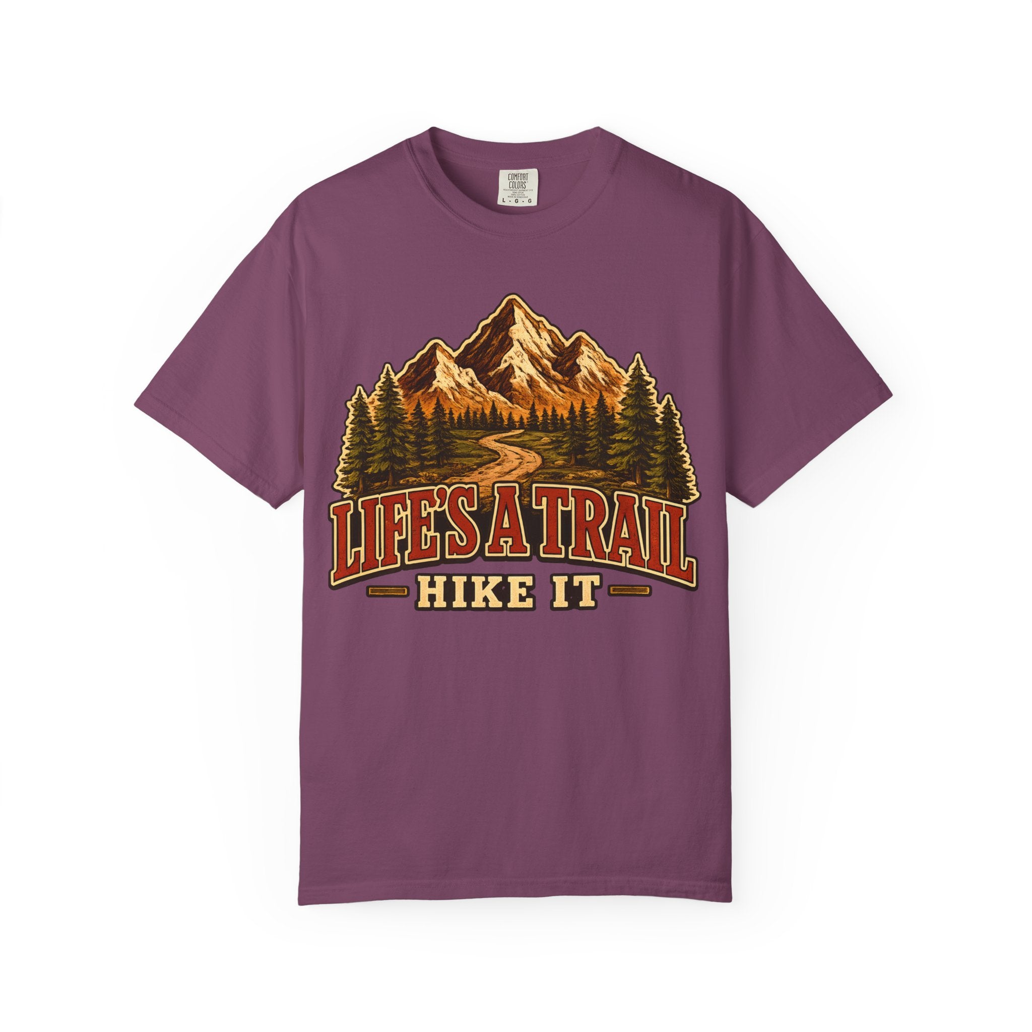 Life's a Trail Hike It — Vintage Mountain Hiking Outdoor Tee