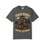 Trash Bandit Repeat Offender — Funny Raccoon Camping Tee