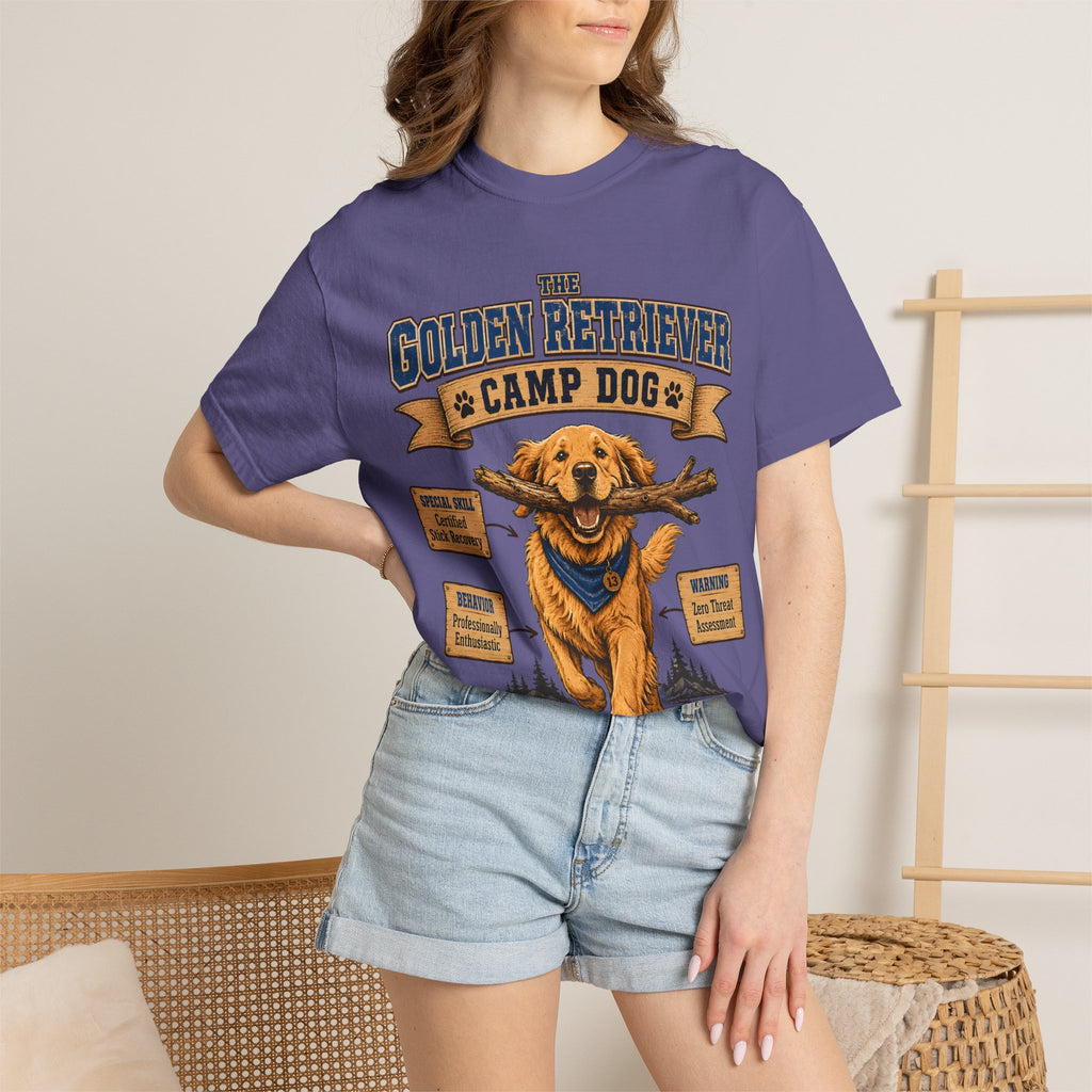 Golden Retriever Camp Dog T-Shirt