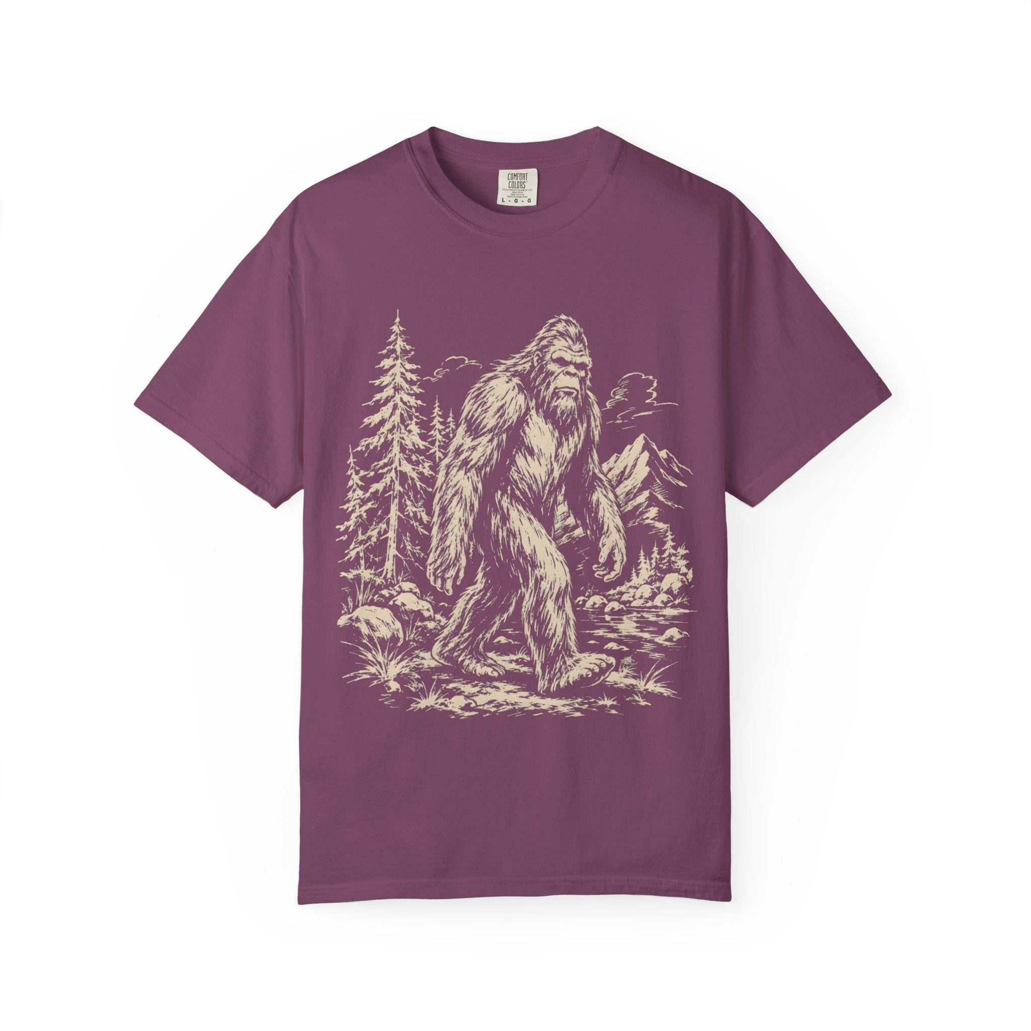 Bigfoot — Vintage Sasquatch Wilderness Sketch Tee