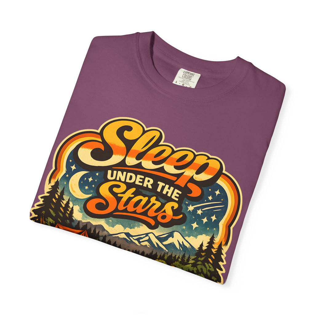 Sleep Under the Stars — Retro Camping and Fishing Tee