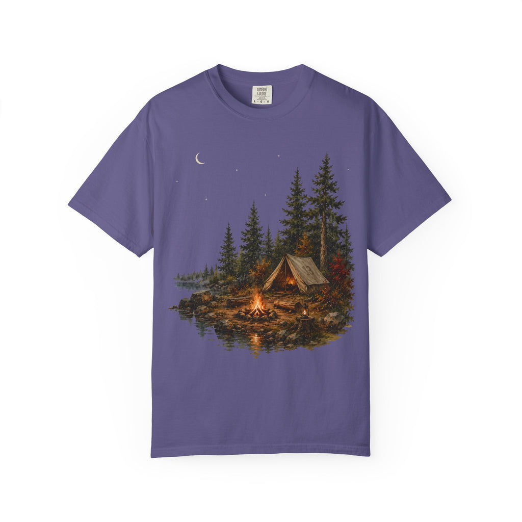 Lakeside Campsite (Watercolor) T-Shirt