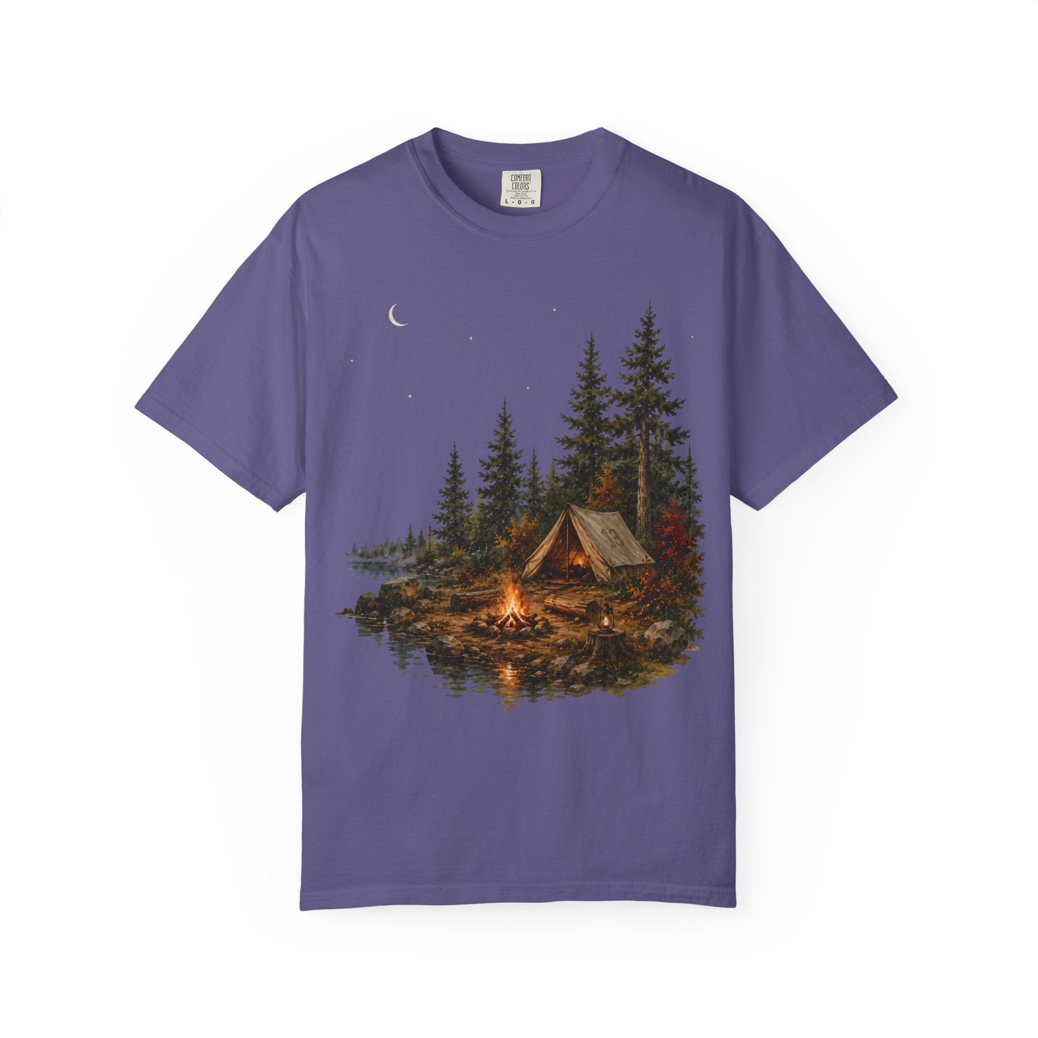 Lakeside Campsite (Watercolor) T-Shirt