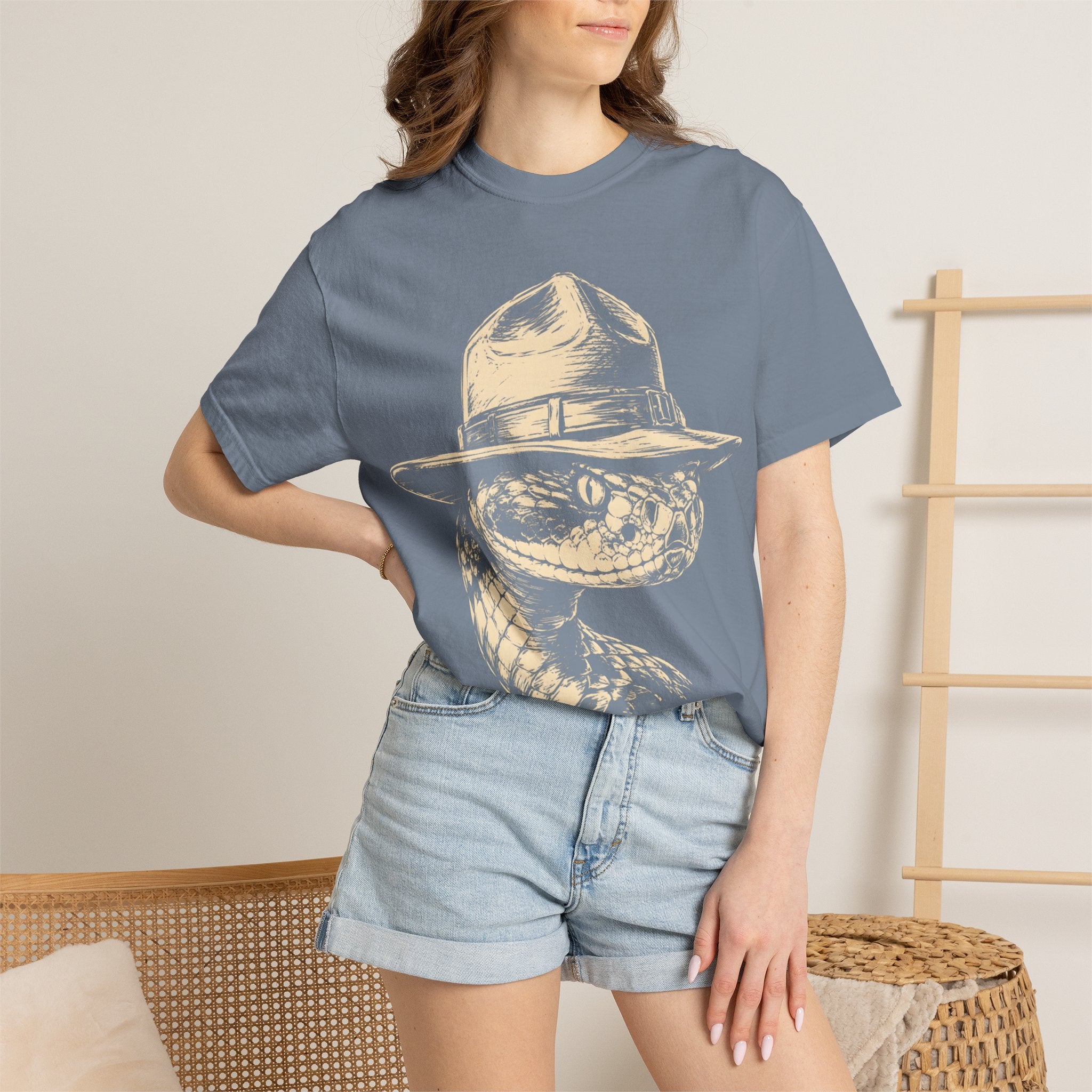 Rattlesnake Ranger — Vintage Sketch Outdoor Wildlife Tee