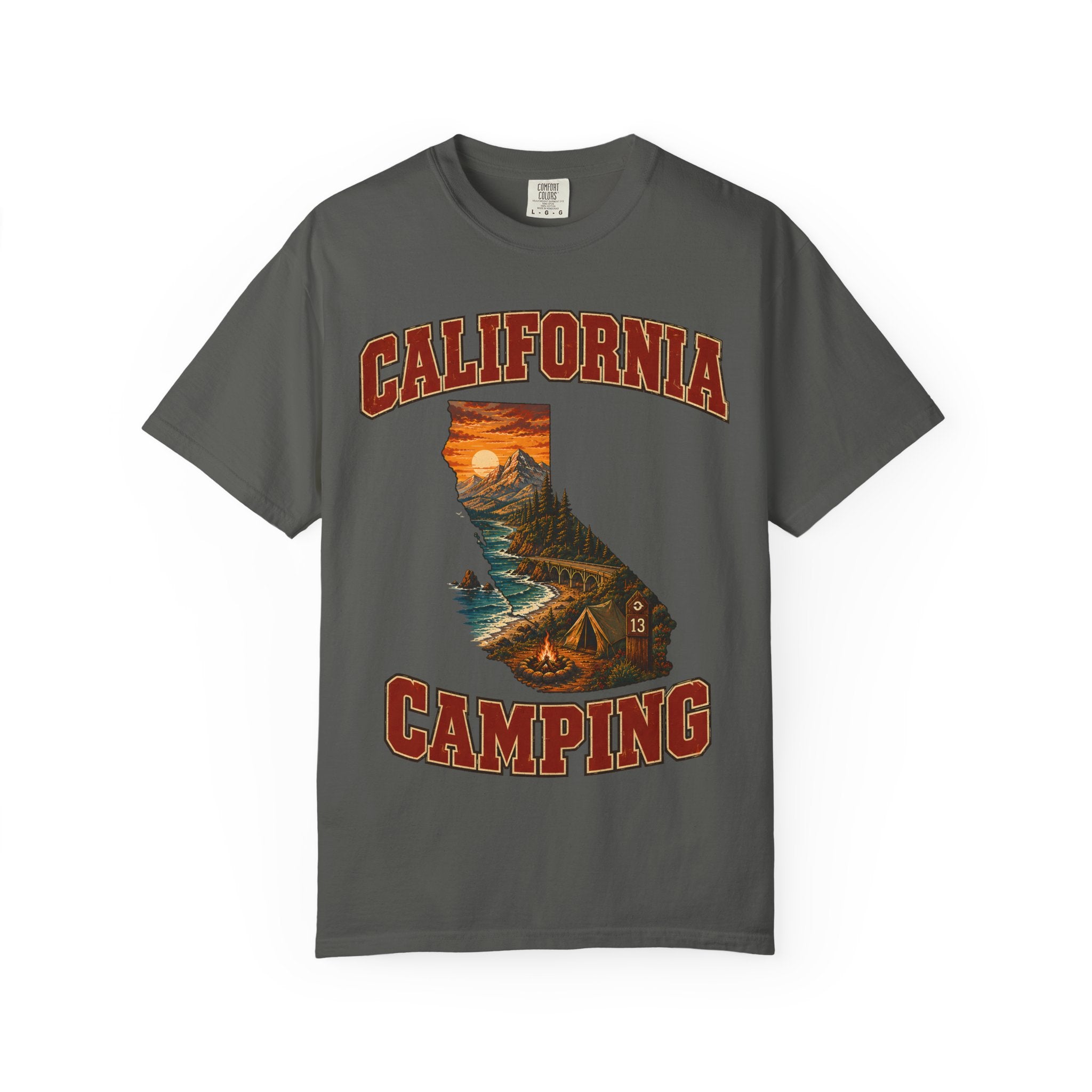 California Camping Shirt — Coastal Mountains Vintage Outdoor Tee