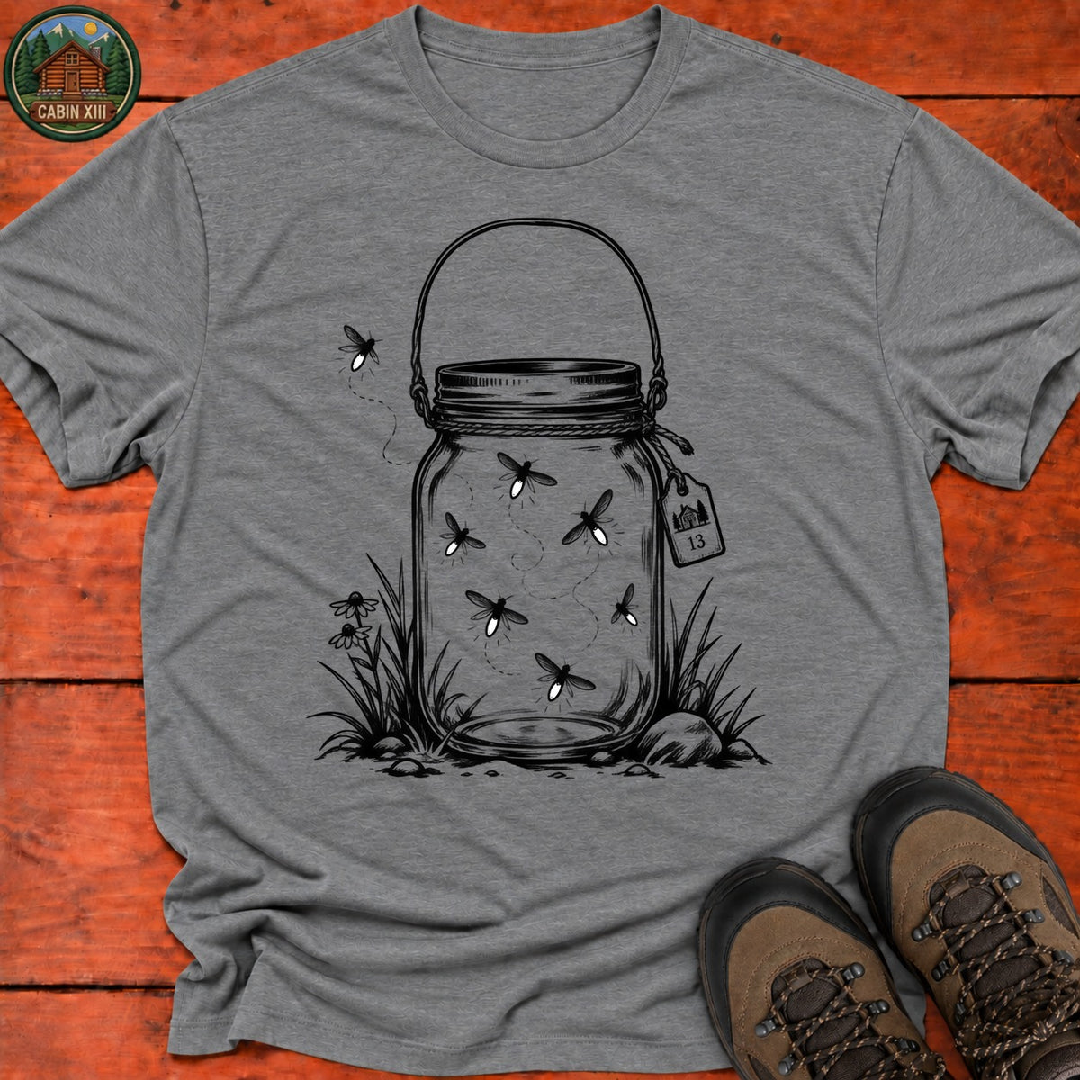 Firefly Lantern T-Shirt — Graphite Heather