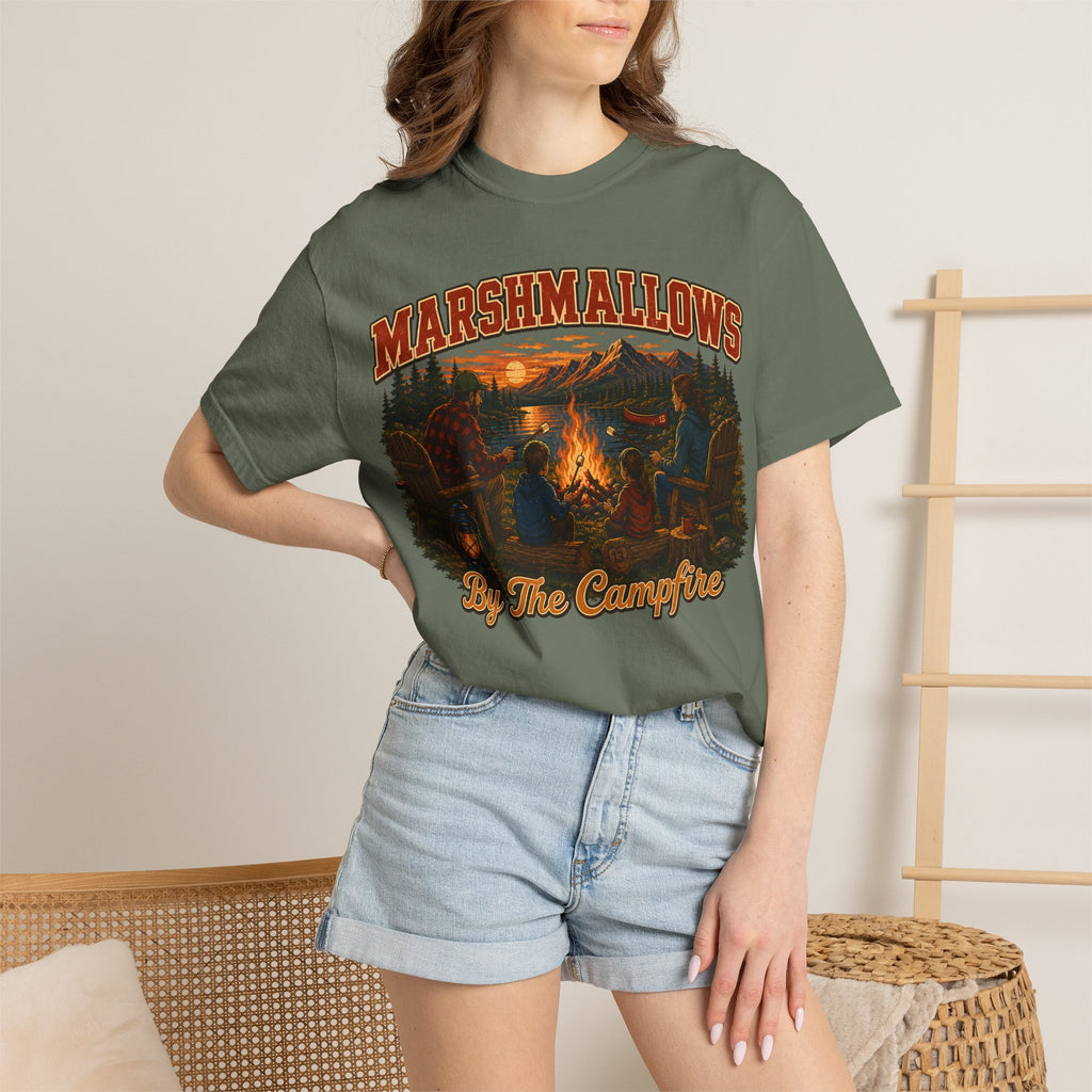 Marshmallows by the Campfire — Vintage Family Camping Tee