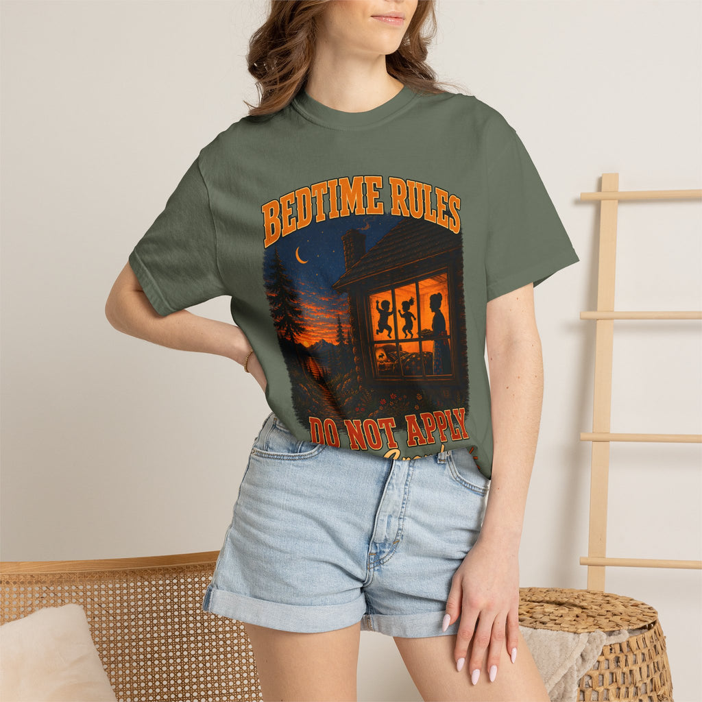 Bedtime Rules Do Not Apply See Grandma for Details — Camping Tee