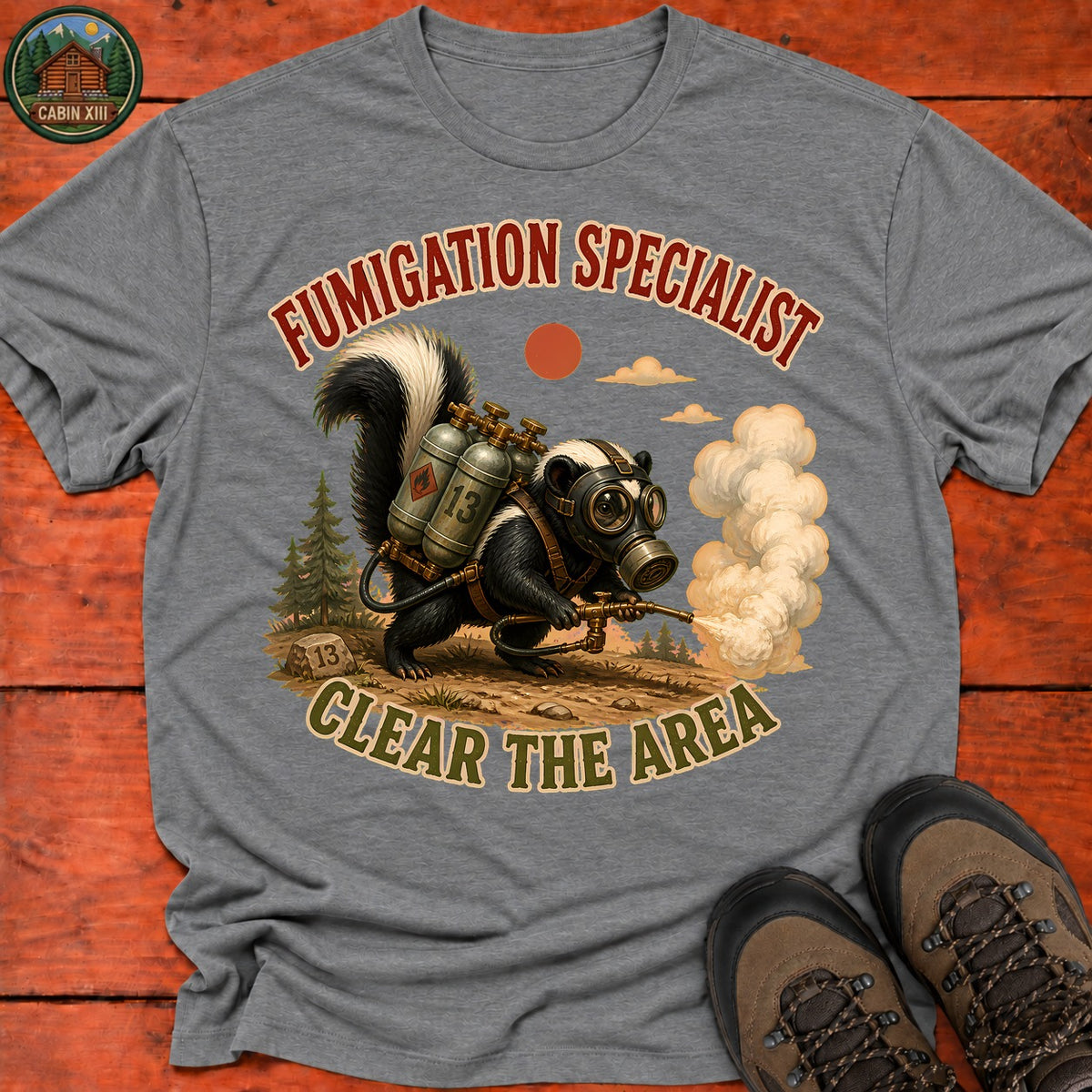 Fumigation Specialist T-Shirt — Graphite Heather