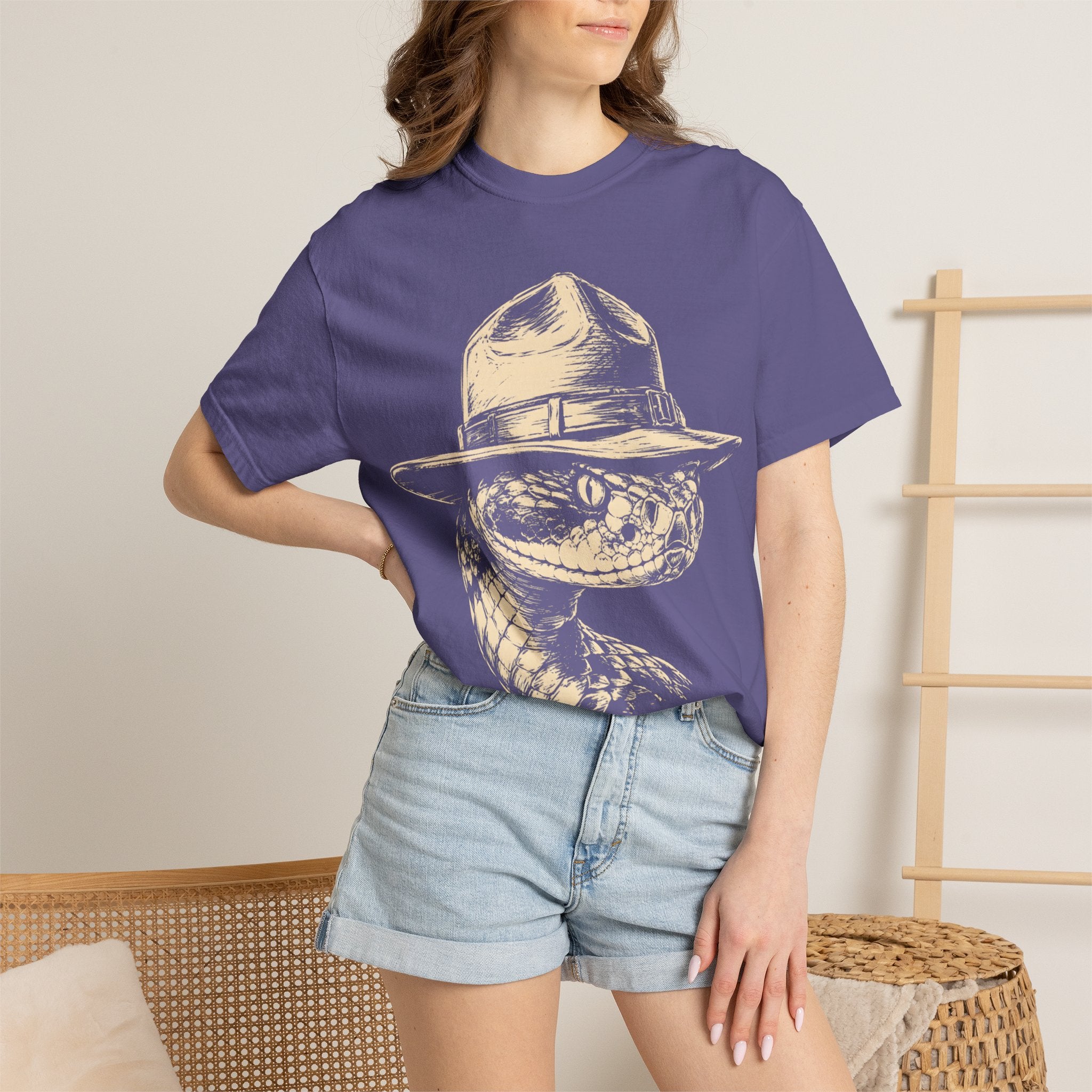 Rattlesnake Ranger — Vintage Sketch Outdoor Wildlife Tee
