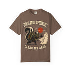 Fumigation Specialist Clear the Area — Skunk Outdoor Humor Tee