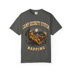 Camp Security System Napping — Funny Camping Dog Tee