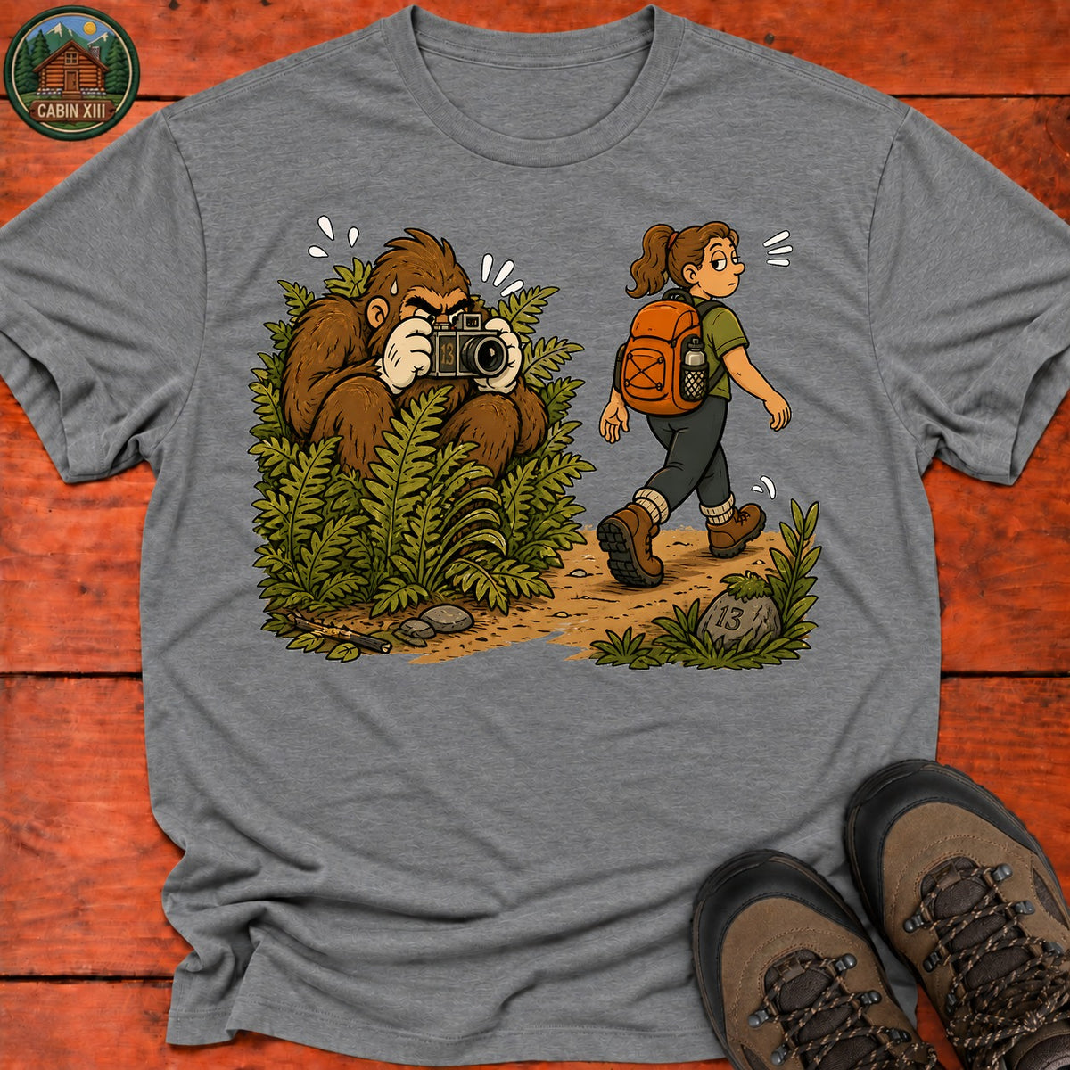 Elusive Human T-Shirt — Graphite Heather