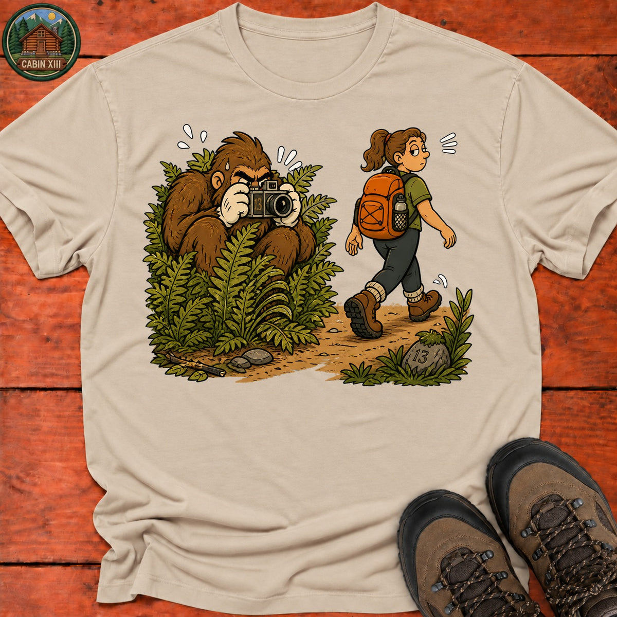 Elusive Human T-Shirt — Sand
