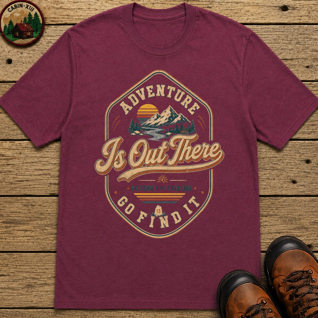 Adventure Is Out There T-Shirt - Berry
