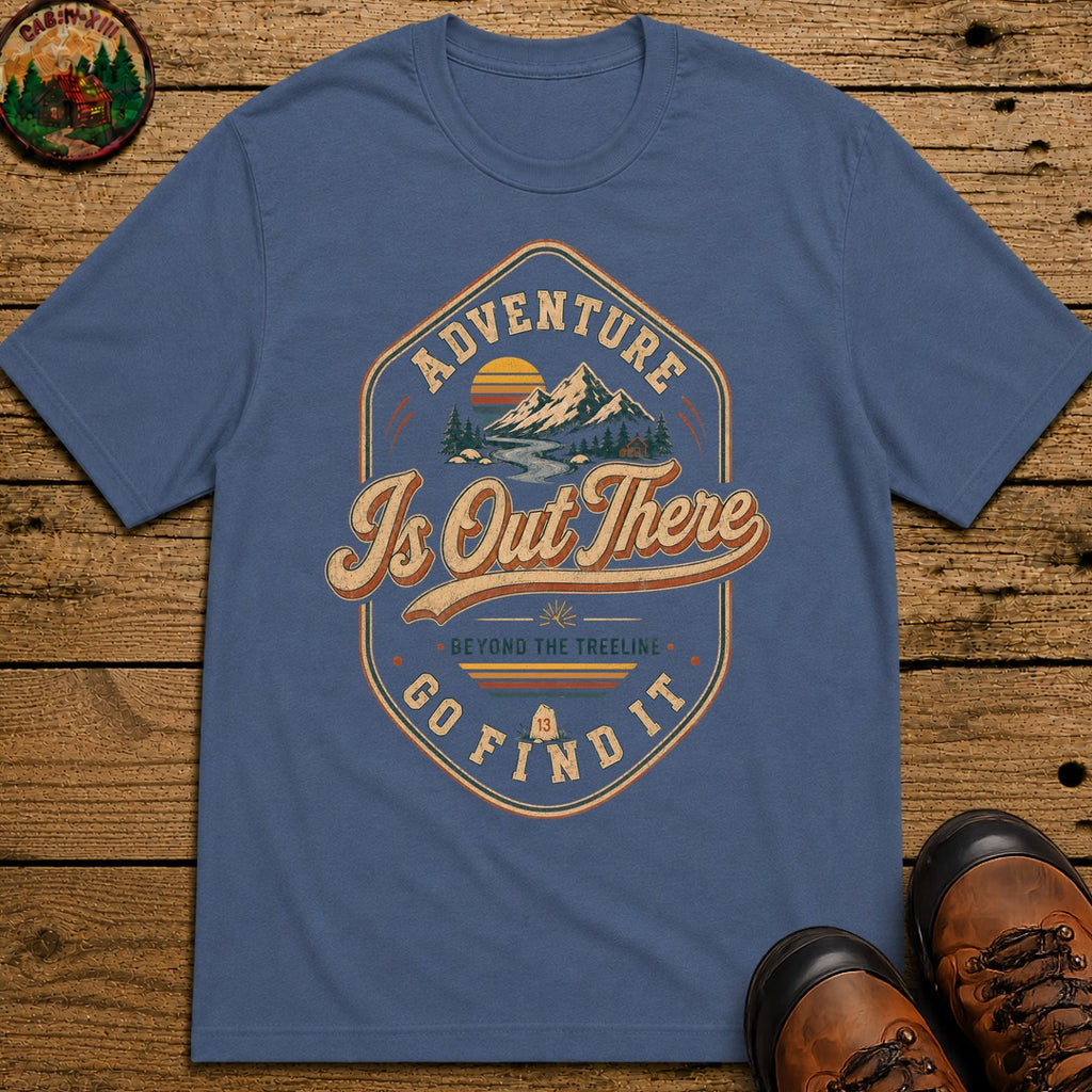 Adventure Is Out There T-Shirt - Blue Jean