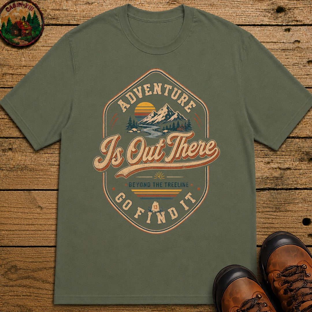 Adventure Is Out There T-Shirt - Moss