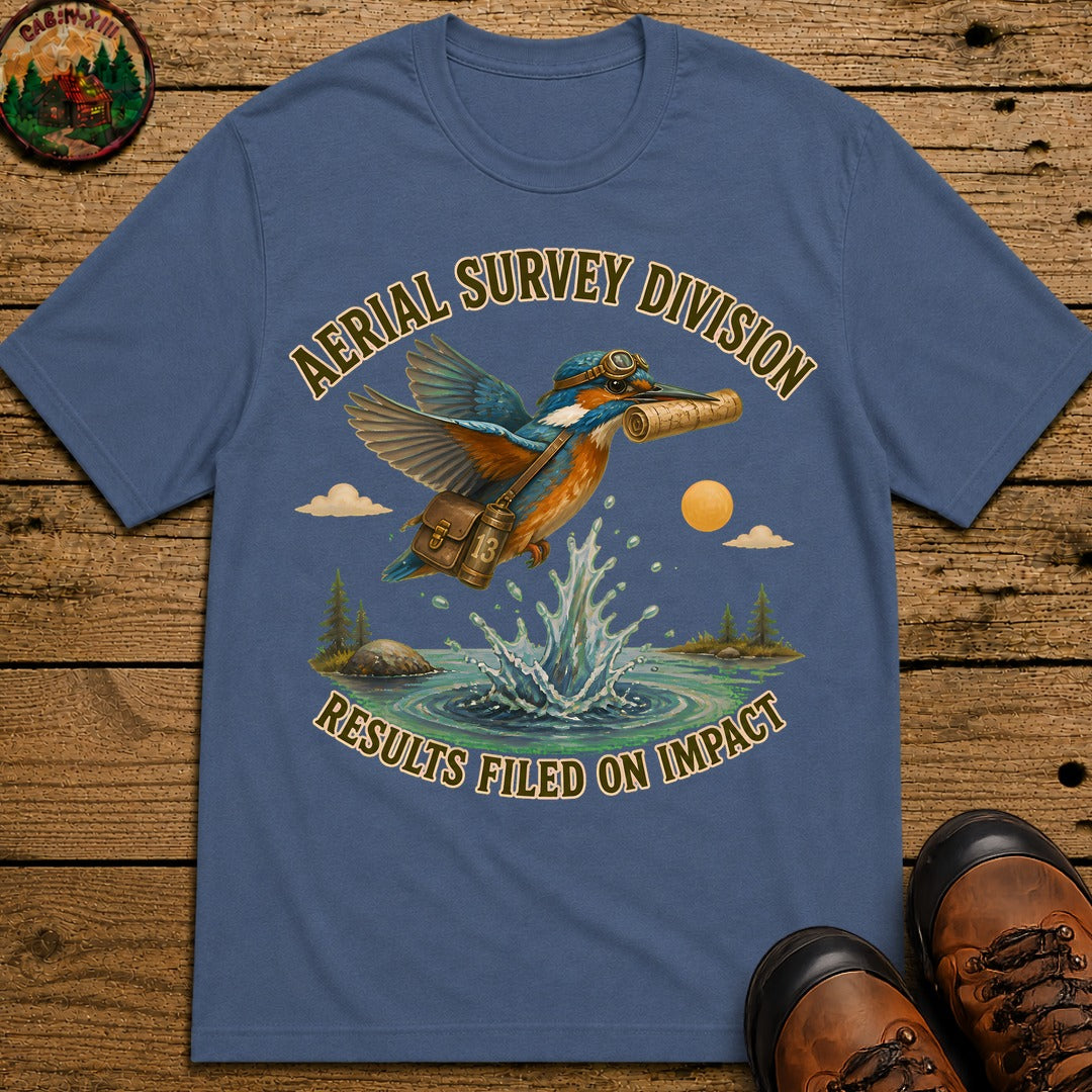 Aerial Survey T-Shirt - Blue Jean