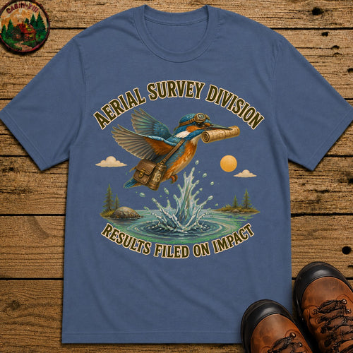 Aerial Survey T-Shirt - Blue Jean
