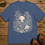 Alien Hiding in the Bushes T-Shirt - Blue Jean