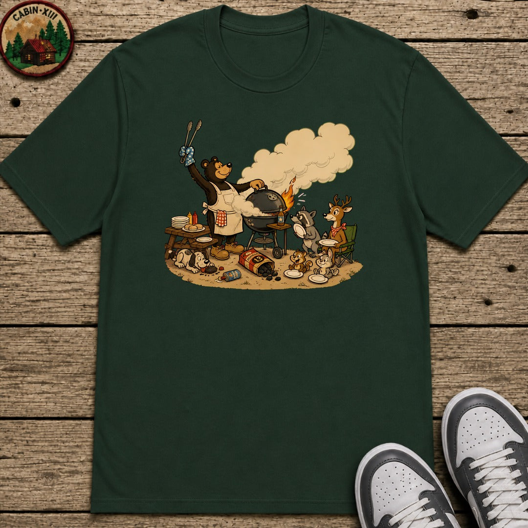 Animal Cookout Kids T-Shirt - Forest Green