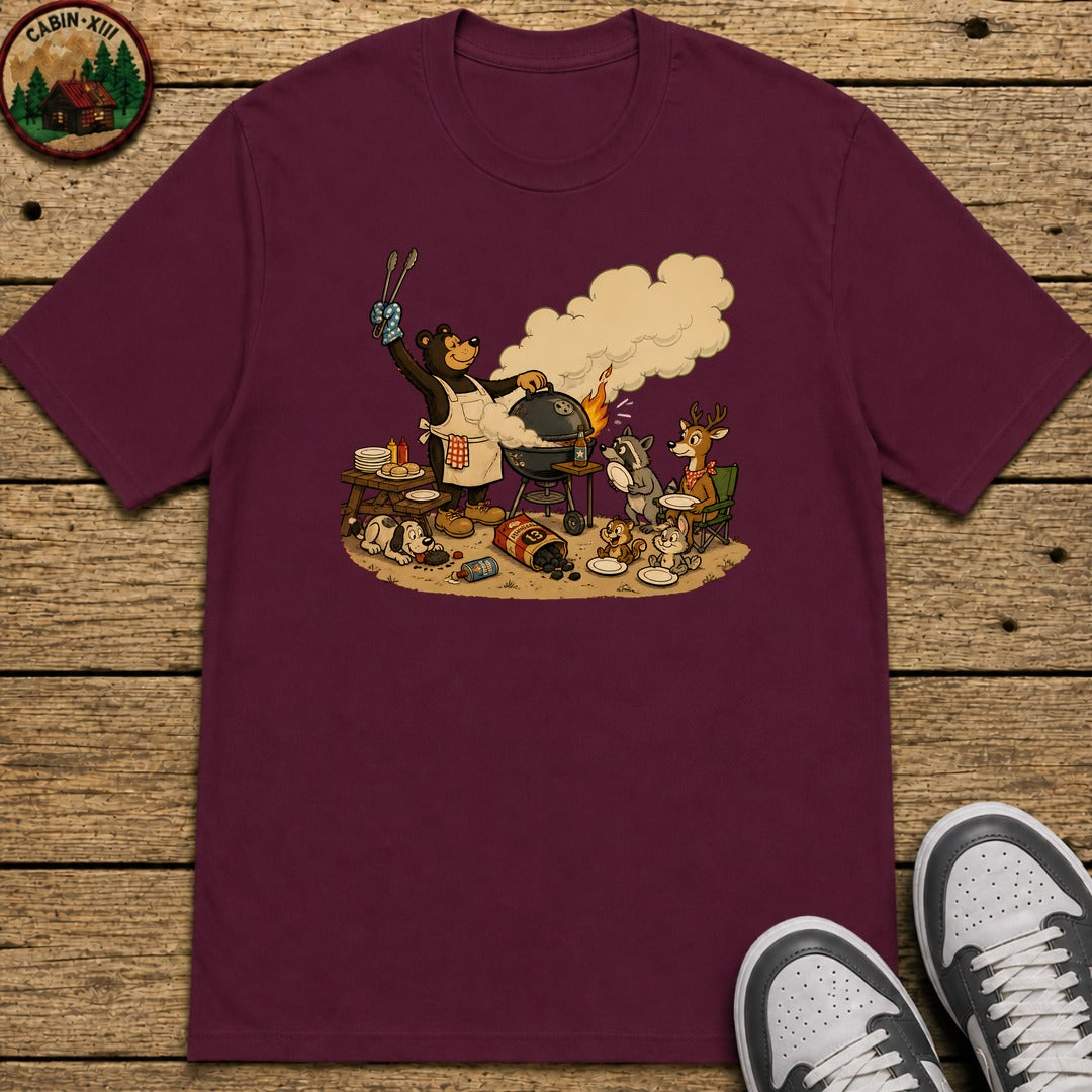 Animal Cookout Kids T-Shirt - Maroon