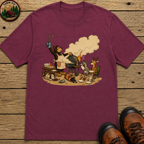 Animal Cookout T-Shirt - Berry