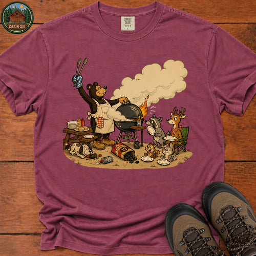 Animal Cookout T-Shirt - Berry