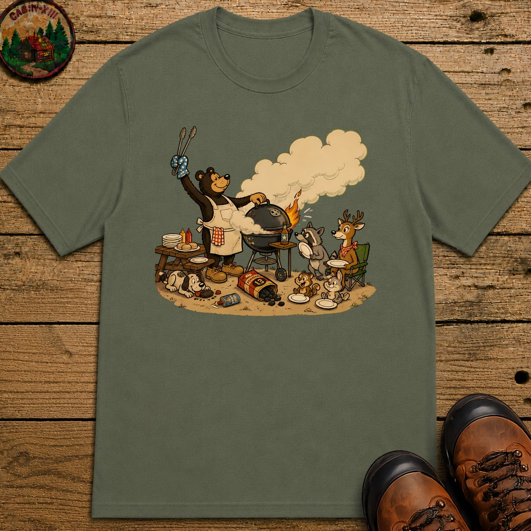Animal Cookout T-Shirt - Moss
