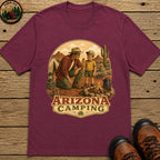 Arizona Camping: Dad and Son T-Shirt - Berry