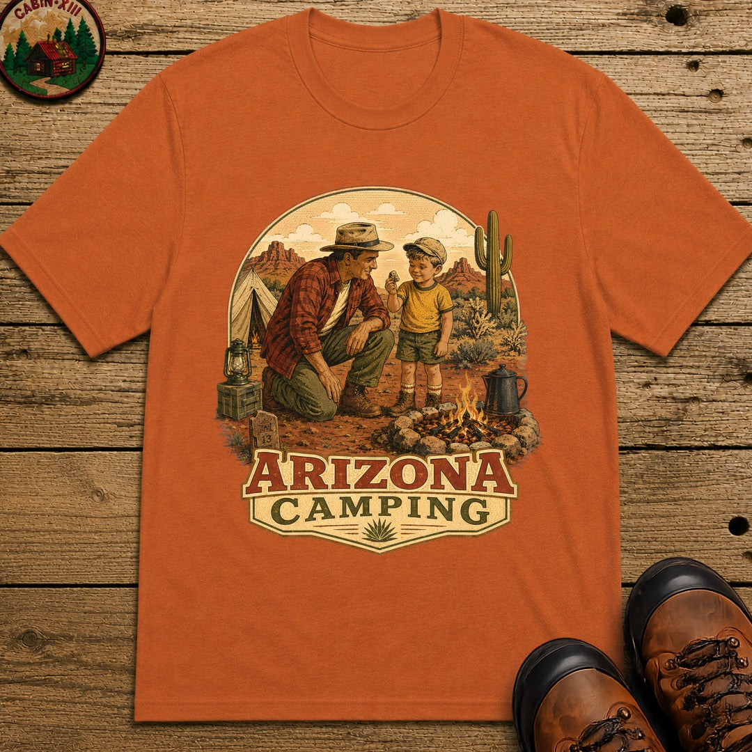 Arizona Camping: Dad and Son T-Shirt - Yam